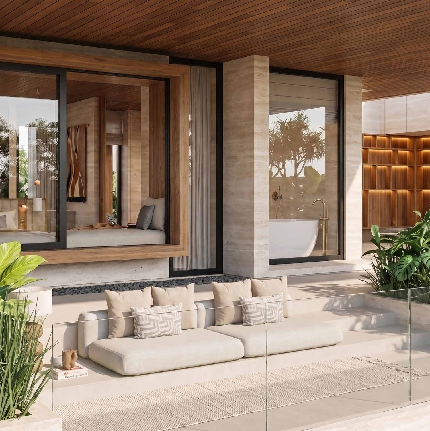 Poolside suite