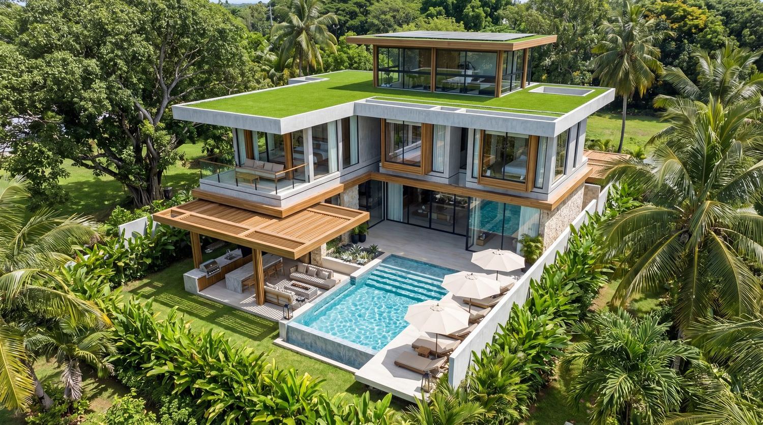 Terra villa exterior