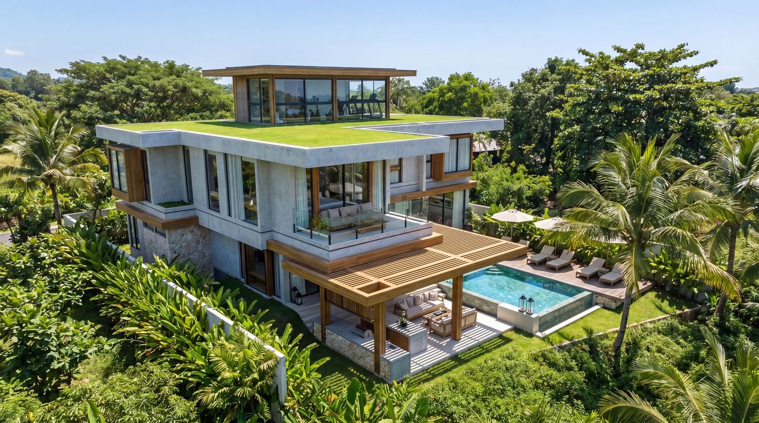 Terra villa exterior